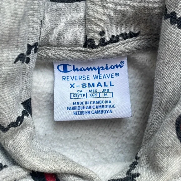 Champion cropped logo hoodie - Picture 4 of 5